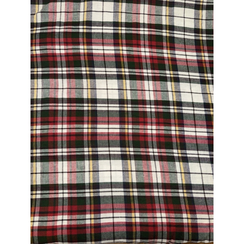 Pottery Barn Denver Red Tartan Plaid Duvet Cover Full/queen Preppy